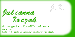 julianna koczak business card